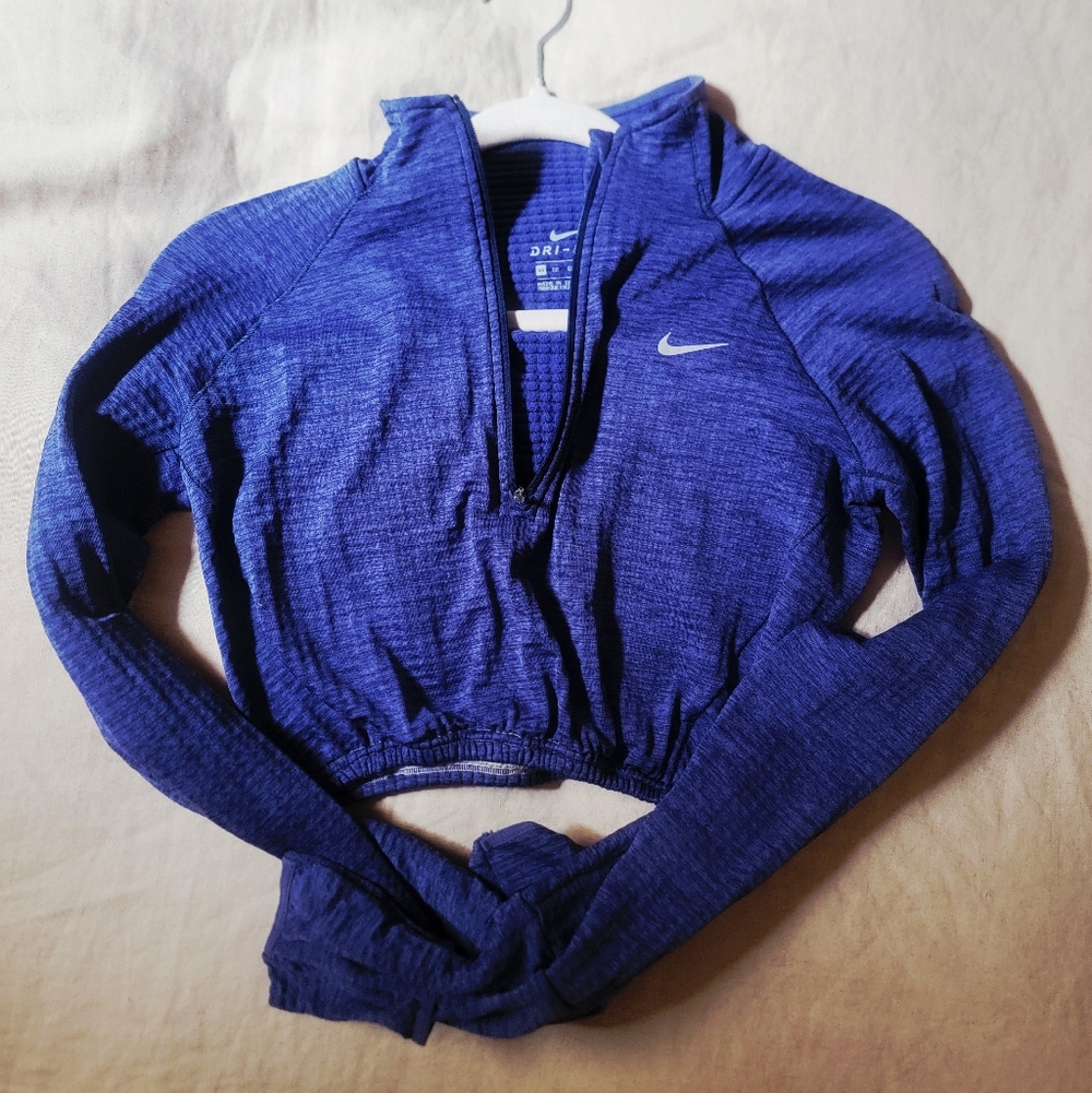 Nike Royal Blue Zip-Up Sports Top